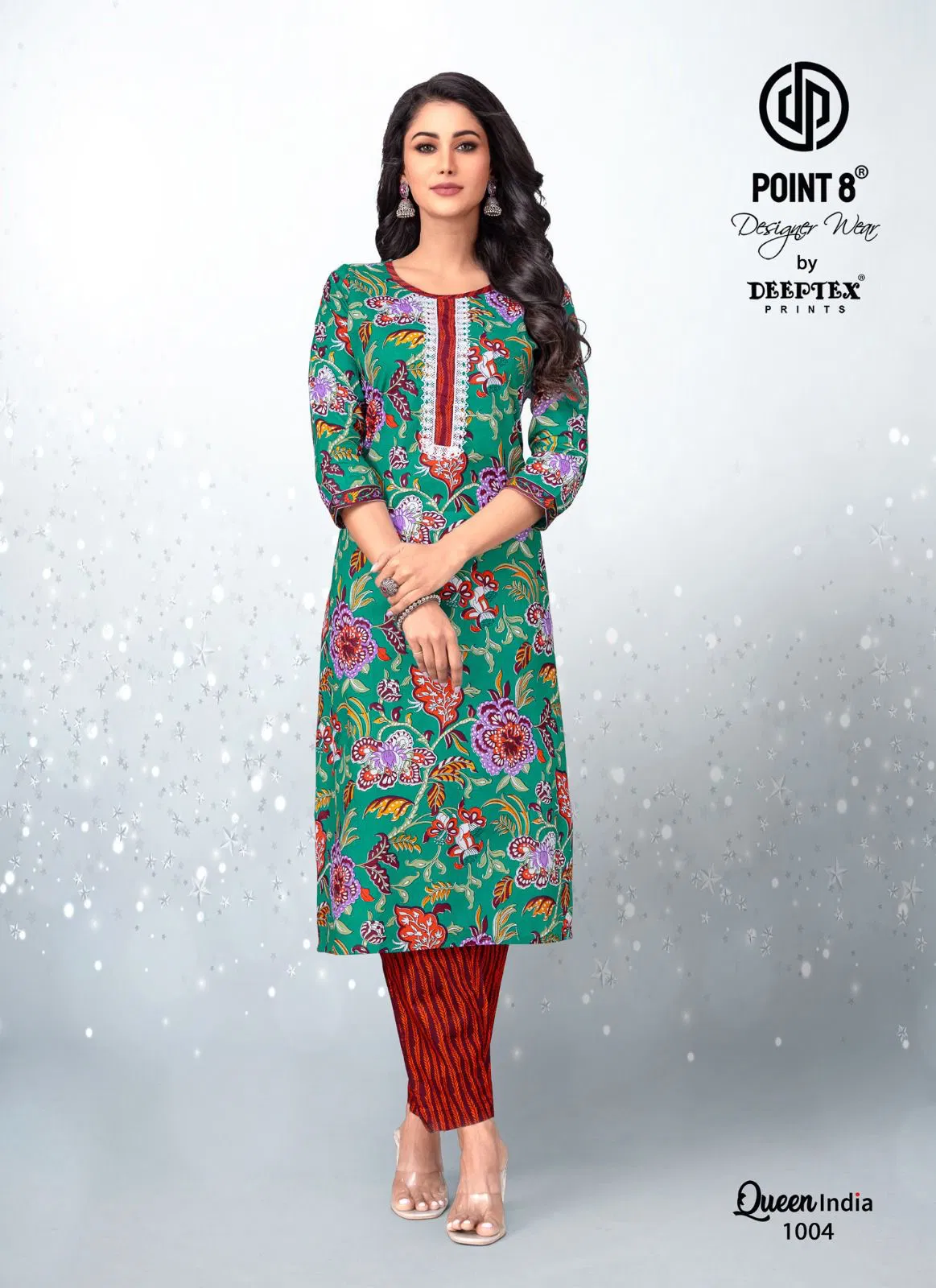 Queen India Vol 10 By Deeptex Cotton Printed Kurti With Bottom Wholesale Online